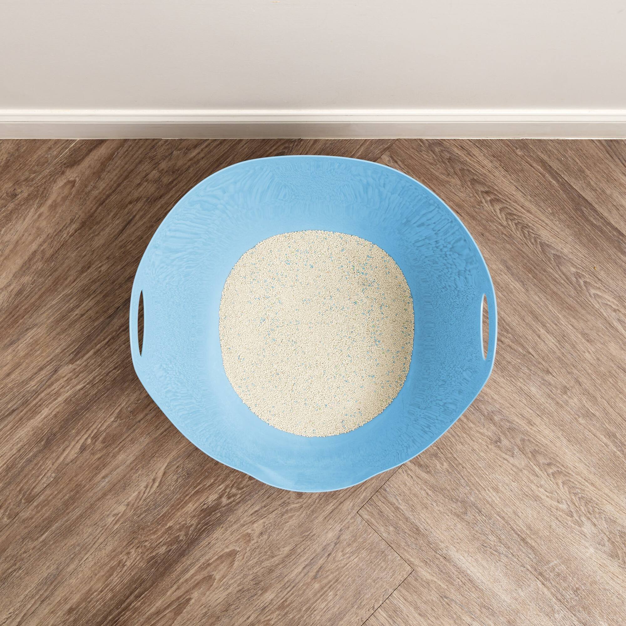 IRIS® Blue Flexi Cat Litter Pan with Handle